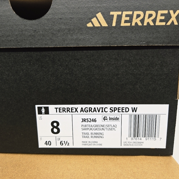 Adidas Women'sTerrex Agravic Speed Trail Pure Teal Trail Running Shoes Size 8 - Picture 8 of 8